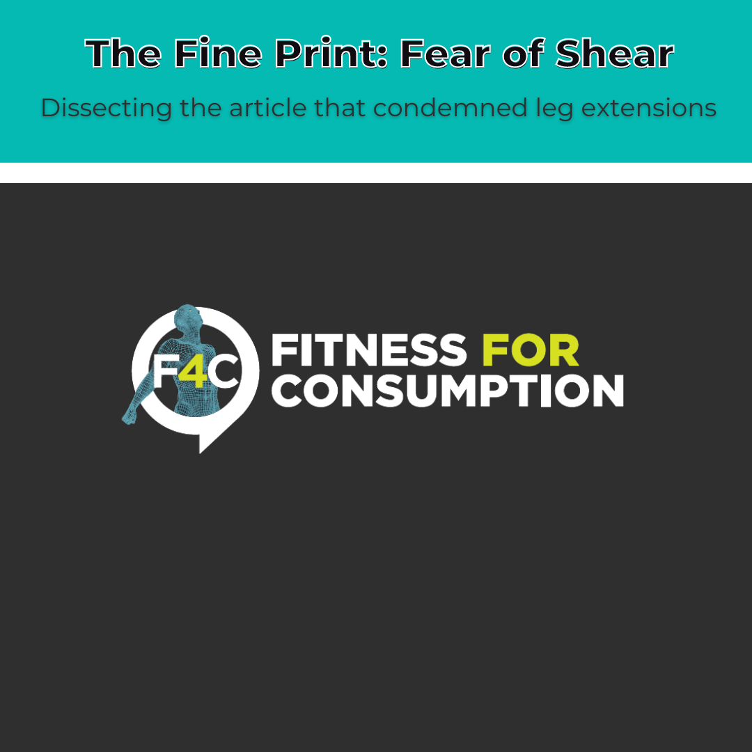 The Fine Print: Fear of Shear